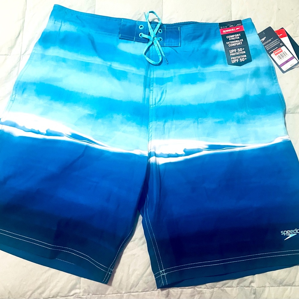 Men’s swim trunks.